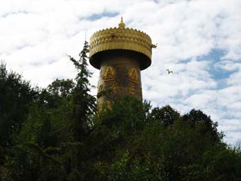 giant prayer wheel